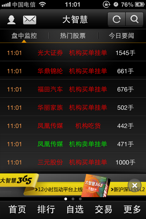 大智慧炒股手机版 开启异动离线提醒时代 