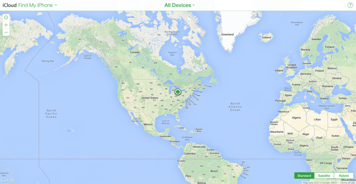 【高清图】iCloud网页版查找iPhone弃用谷歌地