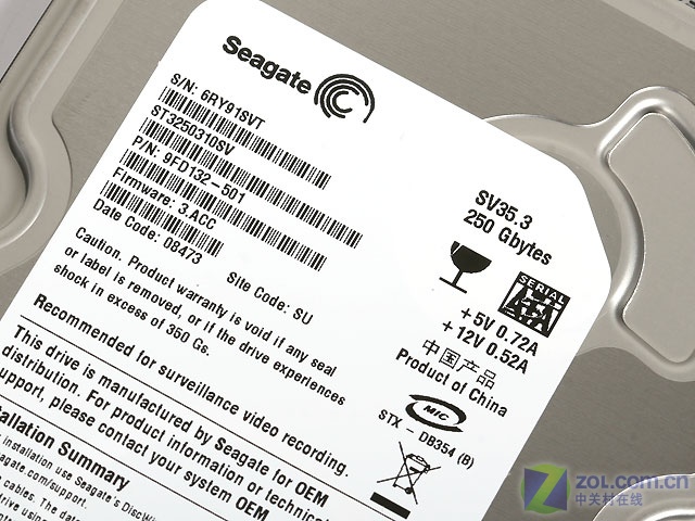 ϣ�ݣ�Seagate��250GB 7200ת 8MB SATA1��ST3250310SV��ͼƬ���� ��9�� -ZOL�йش����ߵ�9��