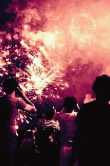 动态烟花图片+将璀璨绽放在元宵团圆夜