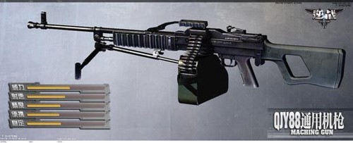 《逆战》游戏资料常用武器机枪介绍