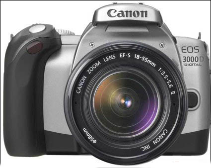 佳能低端单反相机eos3000d图片曝光