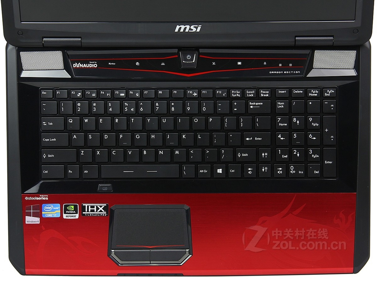 【高清图】 msi微星(msi)msi微星gt70 0nd-663cn(红色限量版)局部细节