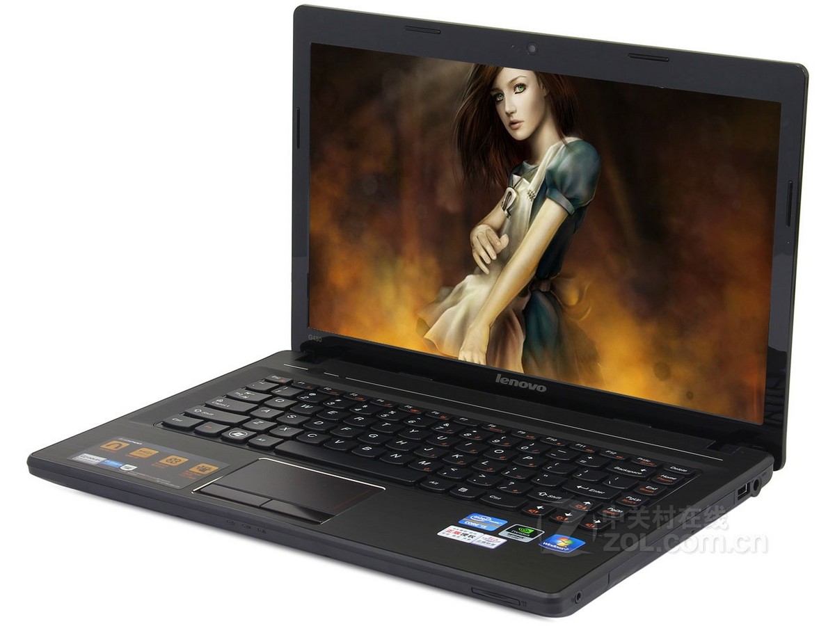 笔记本电脑 联想笔记本电脑 联想g480a-ith(w)高亮黑 图片 局部细节图