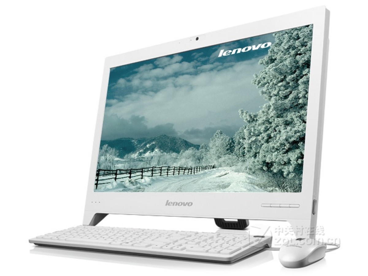 【高清图】 联想(lenovo)c240-卓悦型(节能机型/白色)整体外观图 图1