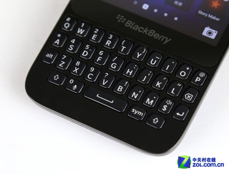 触摸屏 qwerty键盘 bb10系统黑莓q5图赏图片欣赏,图3-zol中关村在线第