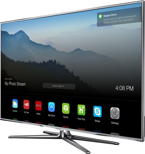 苹果appletv概念设计ios7扁平风格