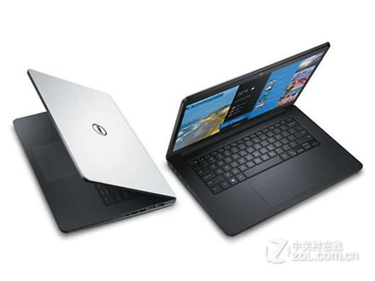 【高清图】戴尔(dell)inspiron 灵越 14 5000(ins14md-1628t)整体外观