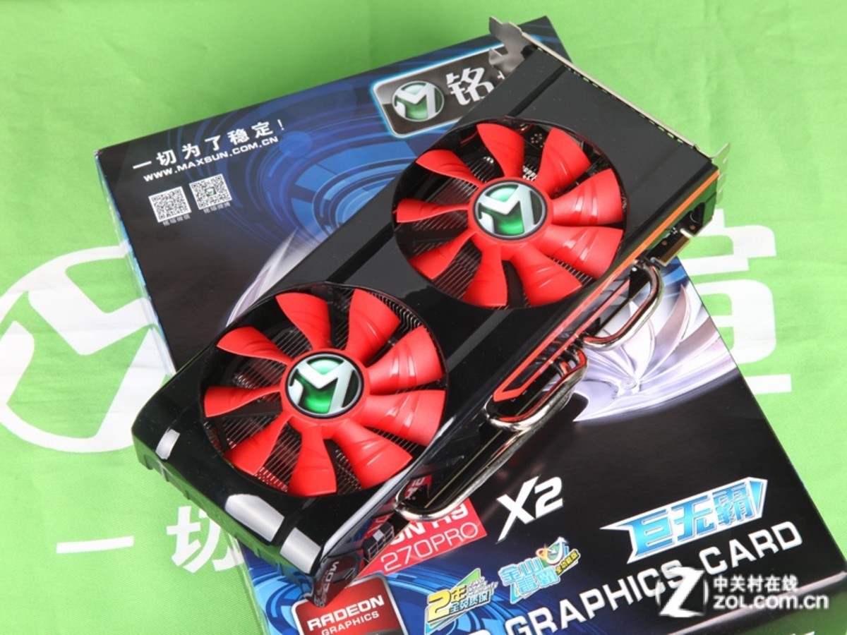 【高清图】 双大型风扇组合 铭瑄r9-270京东售1199图3
