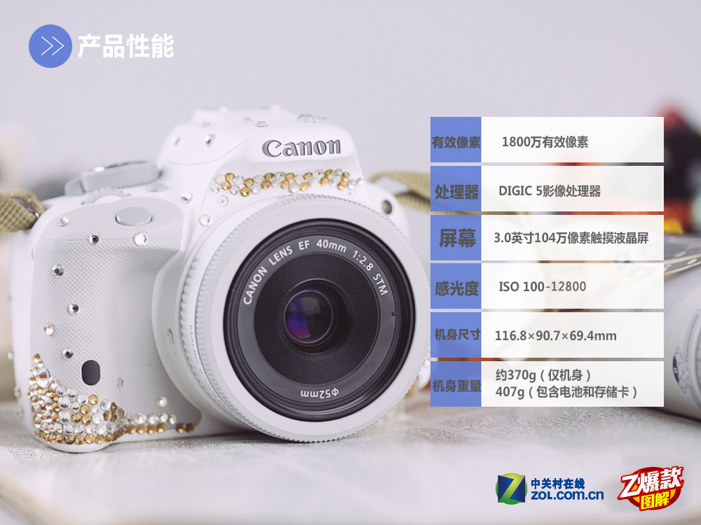 【高清图】 史上最小单反 佳能100d限量版震撼低价图5