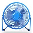 七河6寸升级加强版USB电风扇静音电脑小风扇小电扇办公学习冷风扇升级版 蓝色升级版