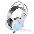 Capshi 游戏耳机头戴式电脑立体声 精致白