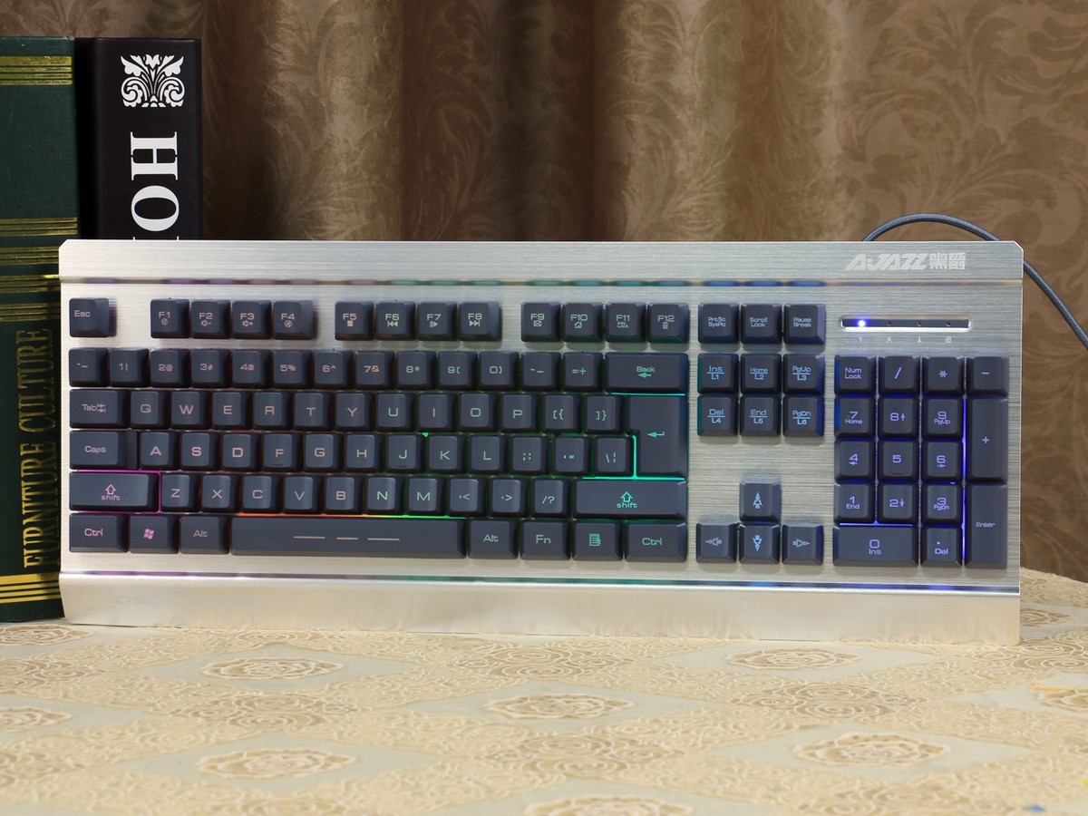 黑爵ak27机械战士二代7色背光键盘