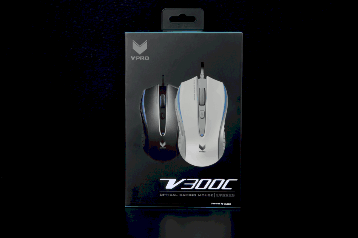 【高清图】 轻舞游戏 雷柏v300c光学游戏鼠标黑色版图赏图2