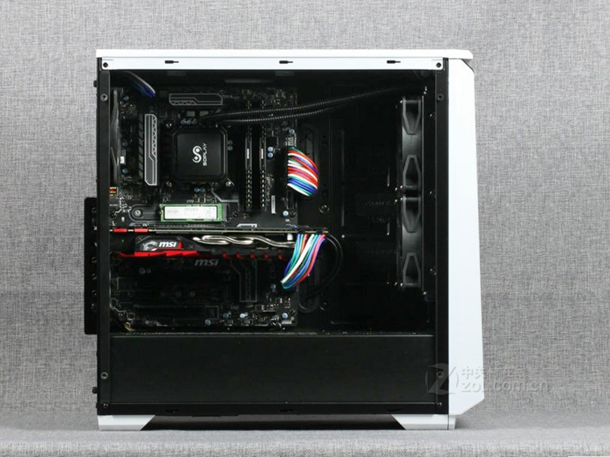 【高清图】 phanteks(phanteks)追风者pk416钢化玻璃静音水冷机箱效果