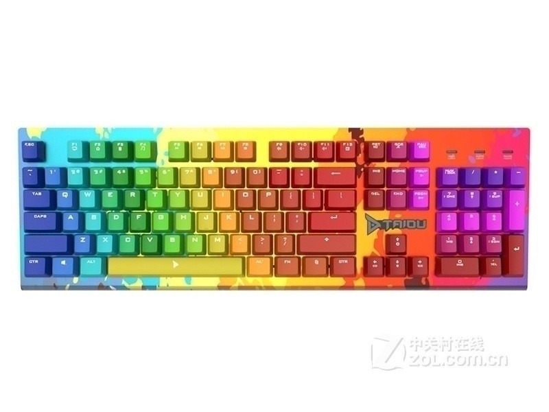 钛度金属师TKM370混彩版电竞机械键盘 钛度金属师TKM370混彩版电竞机械键盘 键盘产品图片