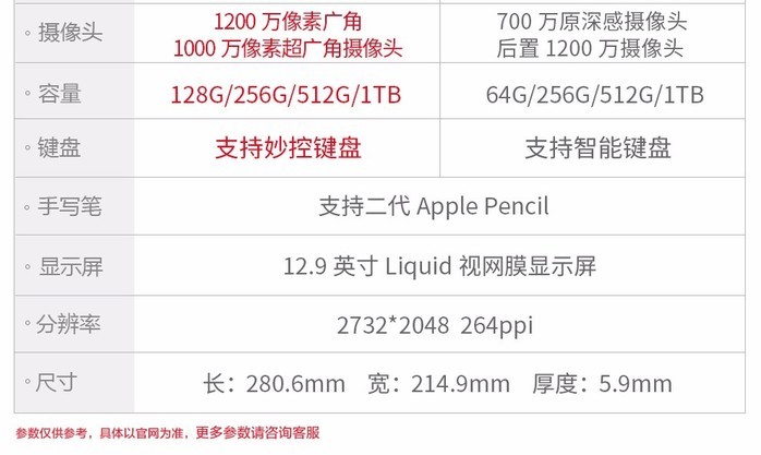 苹果ipad pro 12.9英寸 2020(256gb/wlan版)