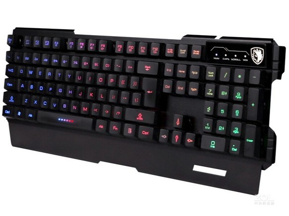 赛德斯刃甲七彩背光游戏键盘