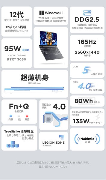  Y7000P 2022(i7 12700H/16GB/512GB/RTX3050)