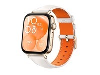 华为WATCH FIT 3 珍珠白真皮表带