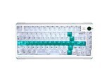 华硕天选TX75 碳纤维纹白键帽+绿剑