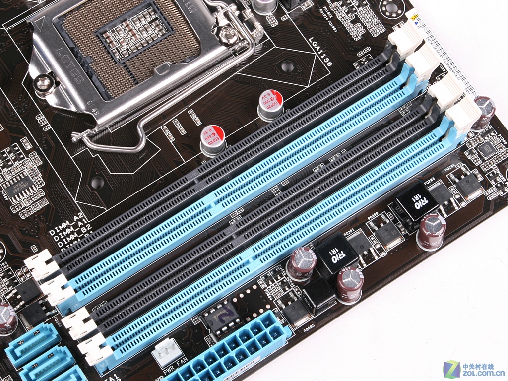 【高清图】 华硕(asus)p7h55-m pro局部细节图 图10