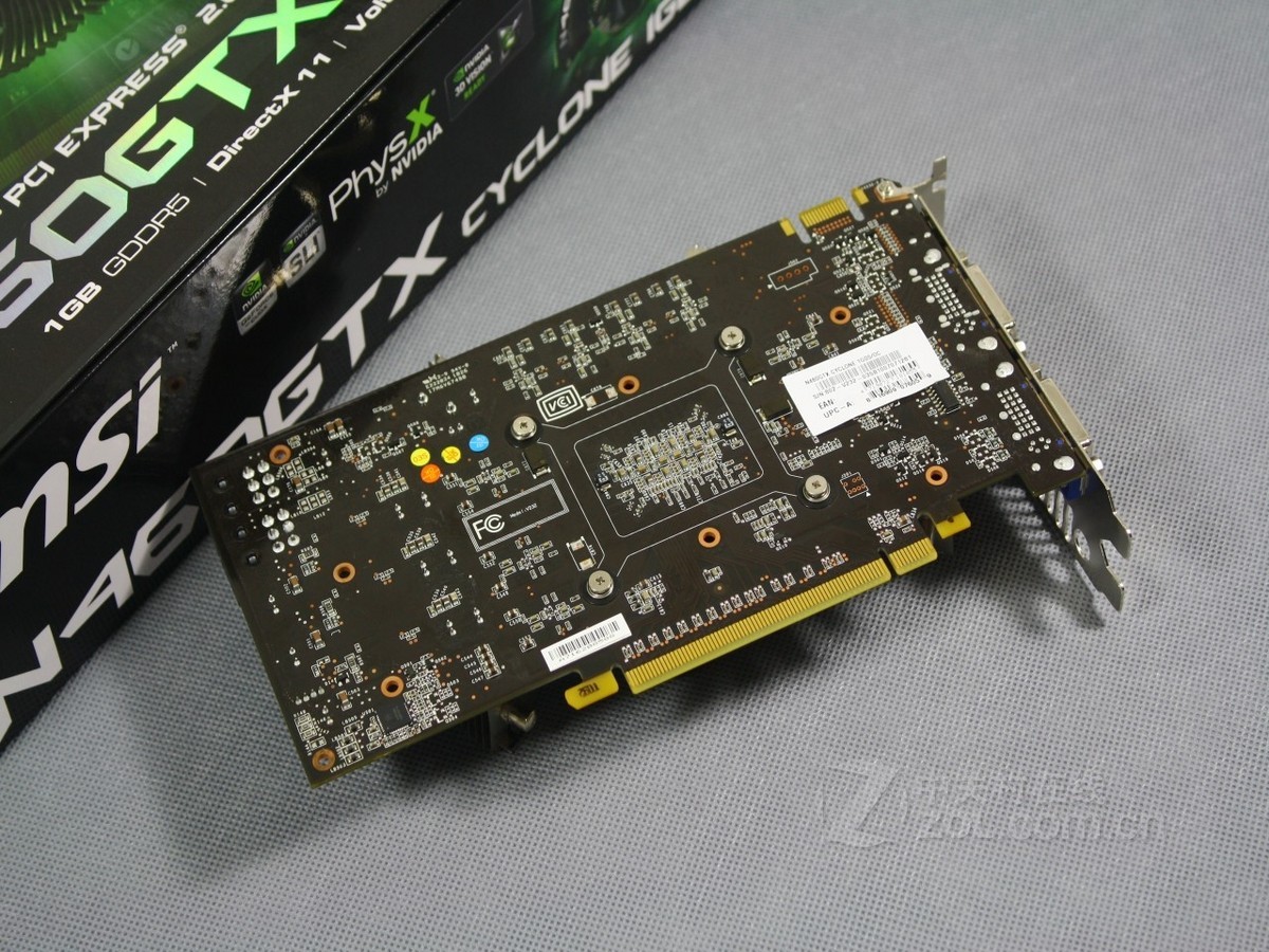 【高清图】 msi微星(msi)微星n460gtx cyclone 1gd5/oc-h实拍图 图88