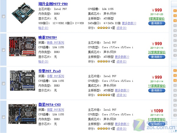 看变化定选择 LGA1155平台如何选8大件 