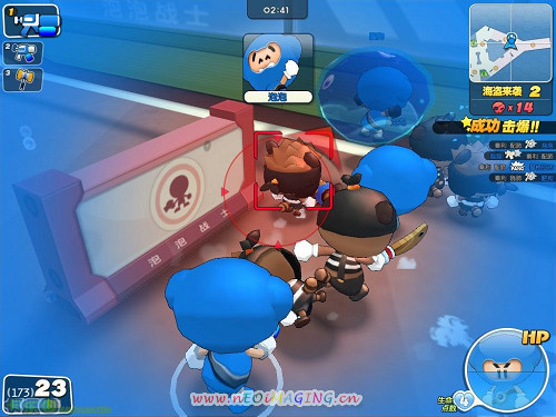 可爱风格的游戏,承袭了之前《泡泡堂》和《跑跑卡丁车》的角色建模