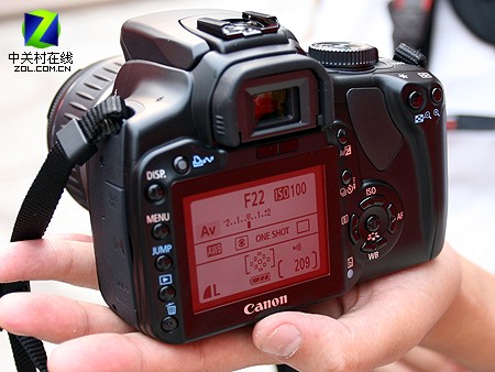 佳能EOS 400D背面