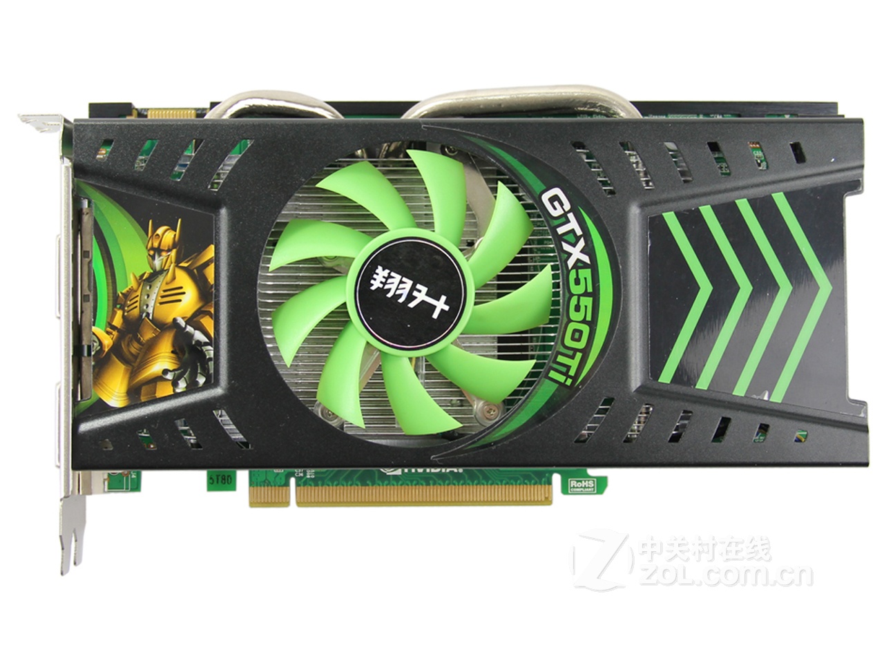 【高清图】asl翔升(xiangsheng)翔升gtx550ti金刚版1g d5整体外观图