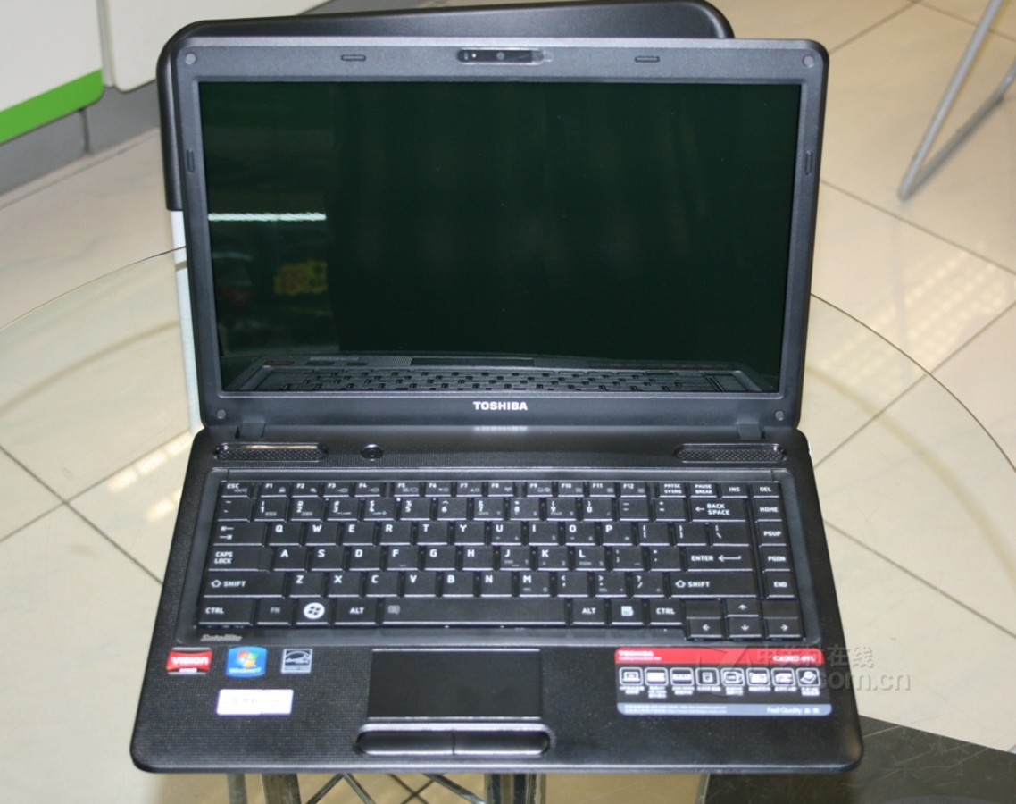 笔记本电脑 东芝笔记本电脑 东芝c600-t06b(天籁黑) 图片 返回综述页