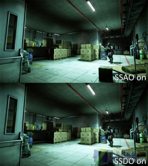 开启ssao和开启ssdo效果对比