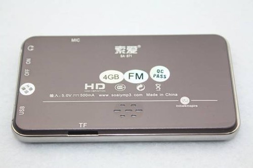 纯金属机身!索爱mp4 sa-871上市318元