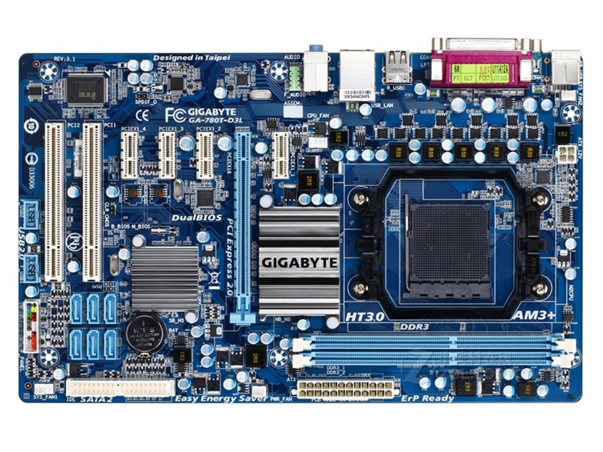 【高清图】 技嘉(gigabyte)ga-780t-d3l(rev.3.1)整体外观图 图2