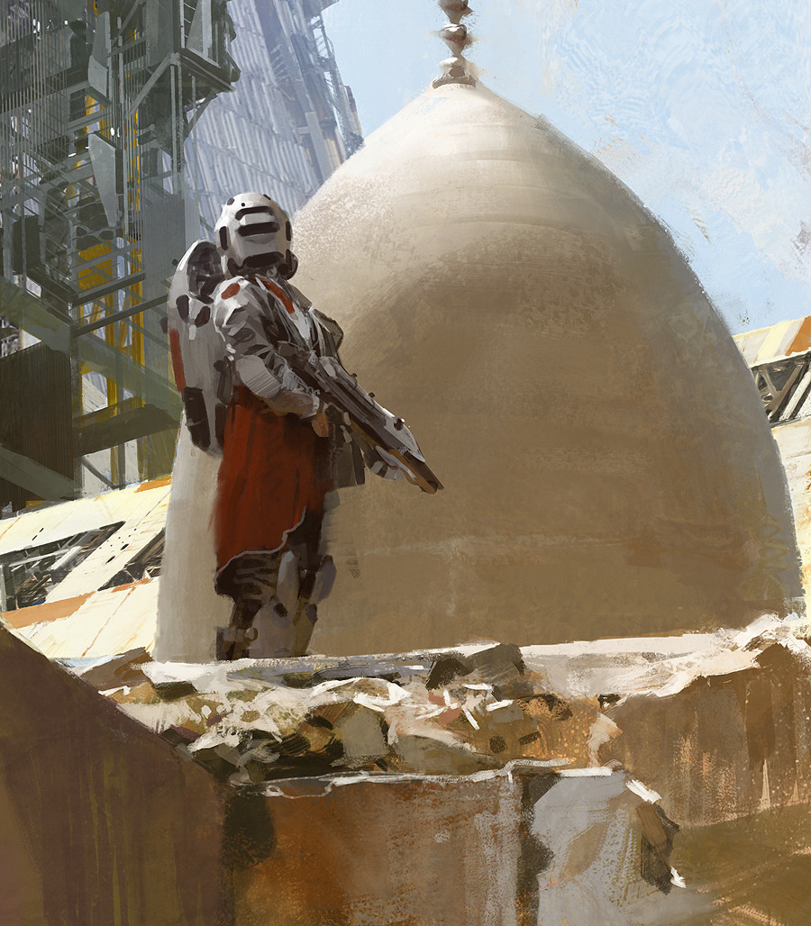 我爱上这些画作了,这些画作出自一位插画,概念画师jaime jones之