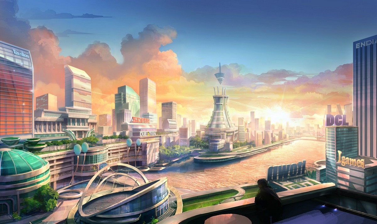 【高清图】 中国的威尼斯《游戏星城》二批原画曝光图1